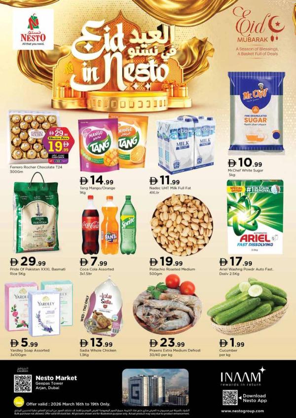 Midweek Deals - Arjan from Nesto until 19th March