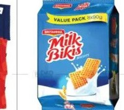 Britannia Milk Bikis Biscuits 1x8x85gm