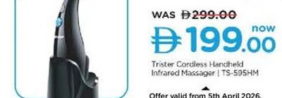 Trister Cordless Handheld Infrared Massager | TS-595HM