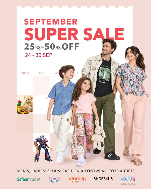 Super Sale from Al Safeer Hypermarket until 30th September