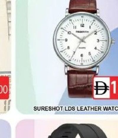 SURESHOT LDS LEATHER WATCH