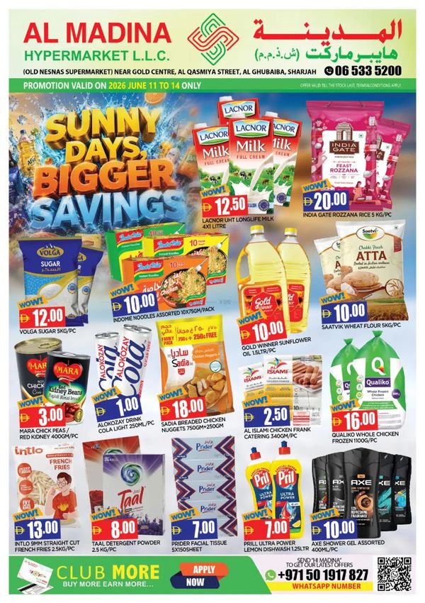 Sunny Days & Bigger Savings