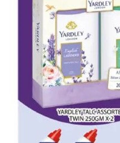 Yardley Talc Assorted Twin 250GM X 2