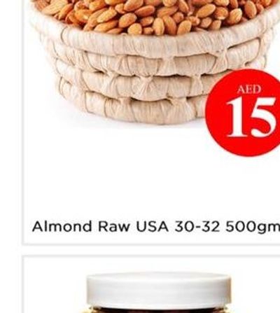 Almond Raw USA 30-32 500gm