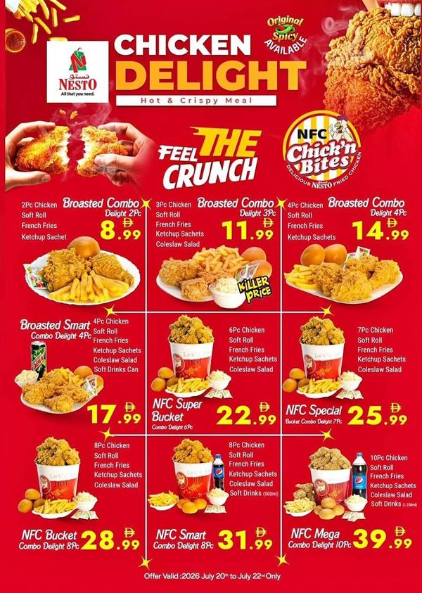 Chicken Delight from Nesto until 22nd July