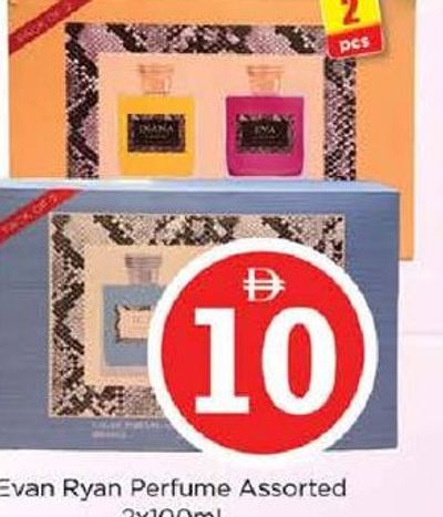 Evan Ryan Perfume Assorted 2x100ml