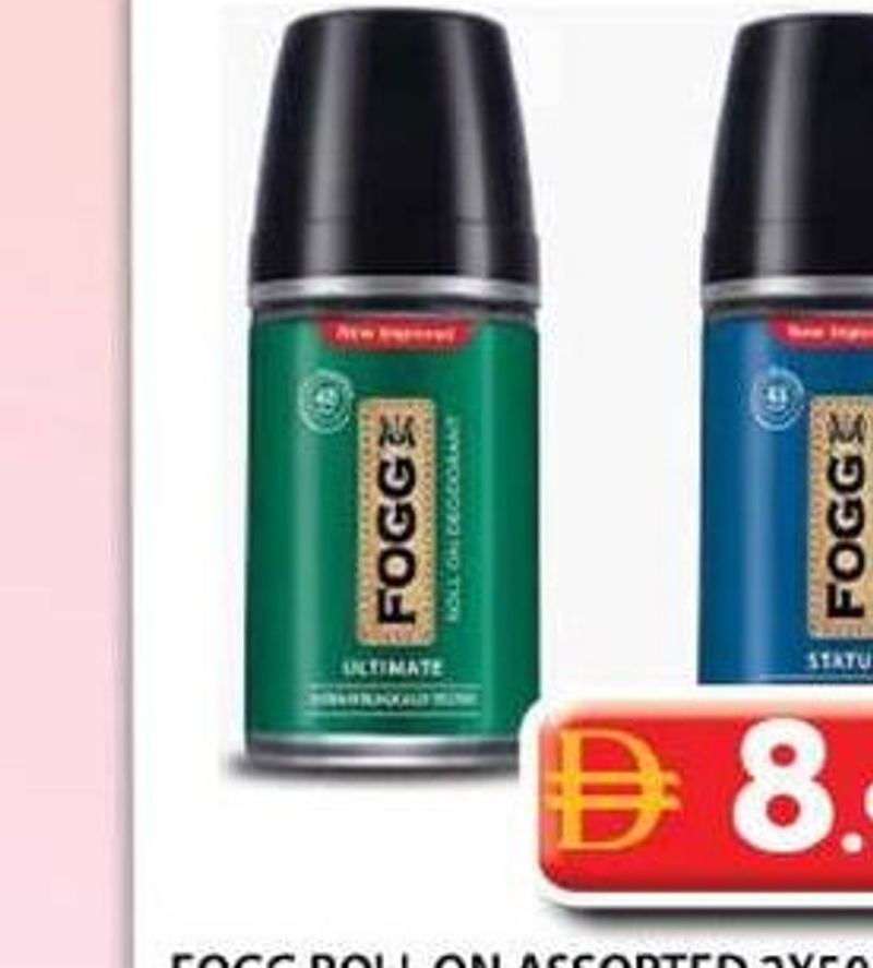 Fogg Roll On Assorted 2x50ml