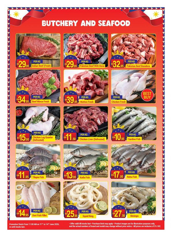 Butchery & Seafood Sale from New W Mart until 14th June