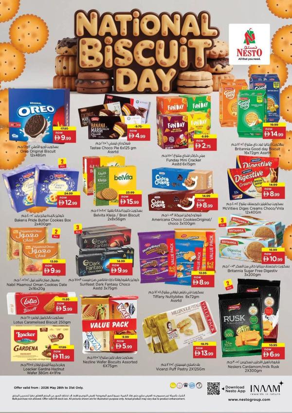 National Biscuit Day from Nesto until 31st May