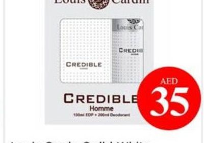 Louis Cardin Crdbl White EDT 100ml + BS 200ml