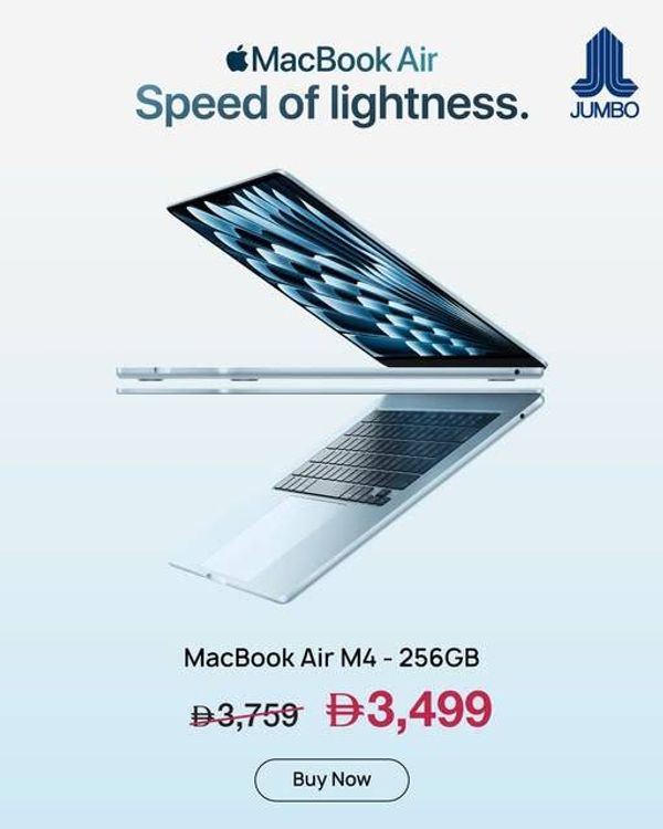 Sale On MacBook Air from Jumbo until 14th May