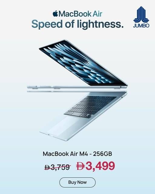 Sale On MacBook Air from Jumbo until 14th May