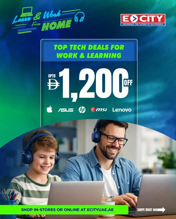 Learn & Work From Home from ECity until 2nd April