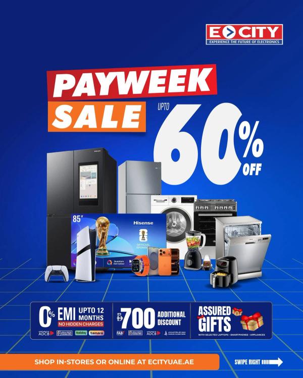 Get Up To 60% OFF from ECity until 31st March