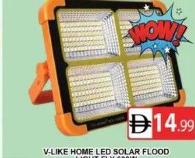 V-LIKE HOME LED SOLAR FLOOD LIGHT FLY-600W