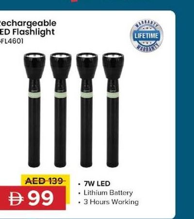 Rechargeable LED Flashlight GFL4601