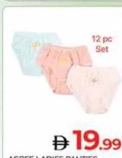 Agree Ladies Panties 12 pc Set