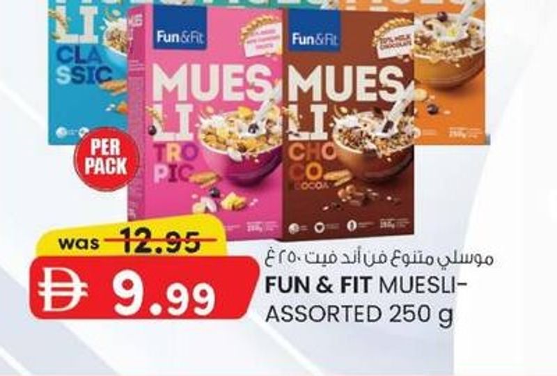 FUN & FIT MUESLI ASSORTED 250 g
