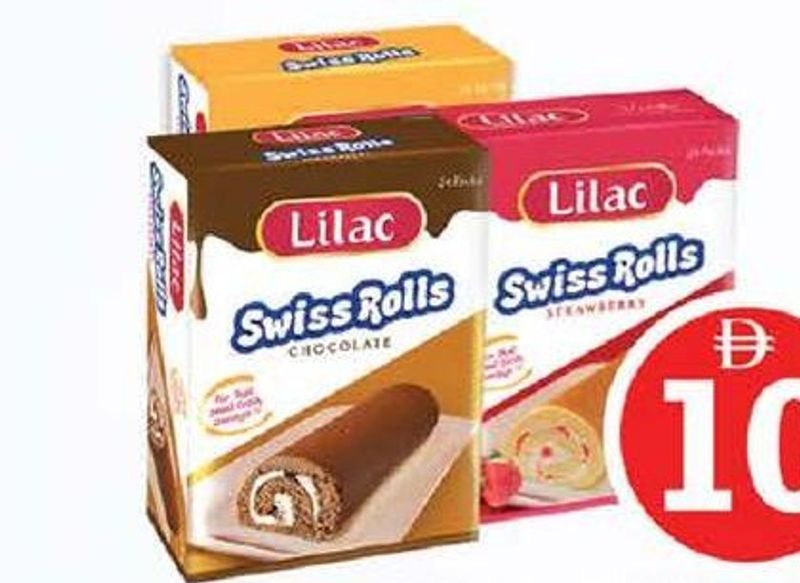 Lilac Swiss Roll Asstd 24x30GM