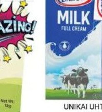 Unikai UHT Milk Full Cream 1LTR X 4