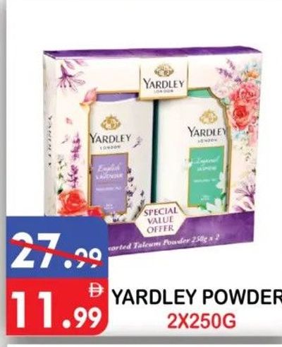 YARDLEY POWDER 2X250G