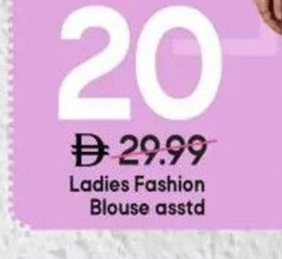 Ladies Fashion Blouse asstd