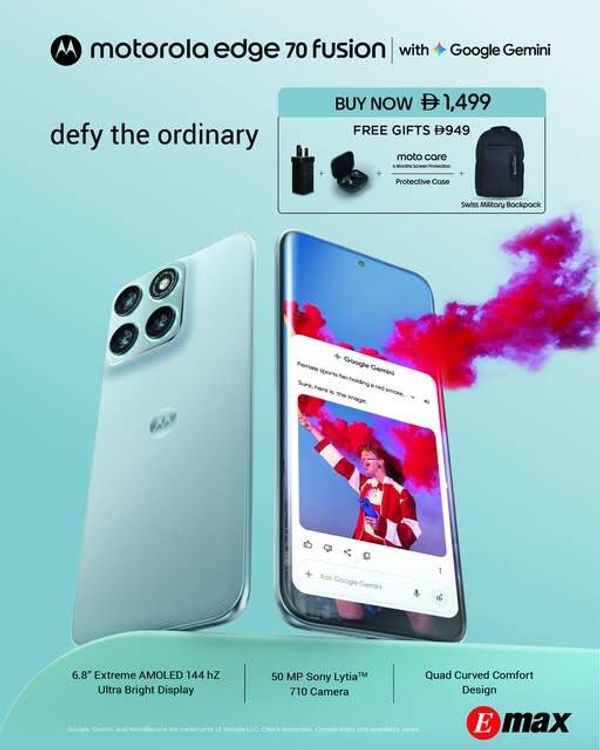 Motorola Edge 70 Fusion from Emax until 1st May