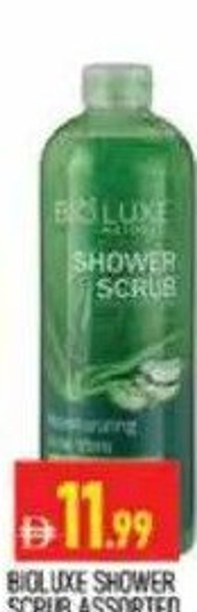 Bioluxe Shower Scrub Assorted 1Ltr