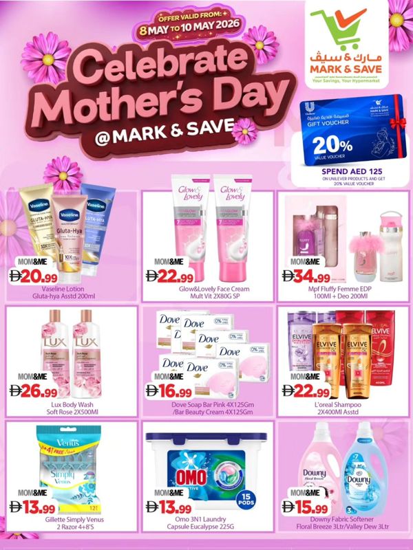 Celebrate Motherโs Day from Mark & Save until 10th May