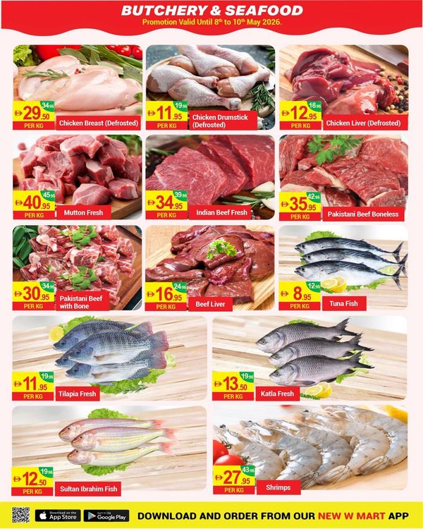 Butchery & Seafood Sale from New W Mart until 10th May