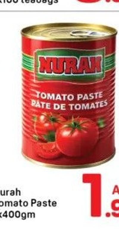 Nurah Tomato Paste 1x400gm