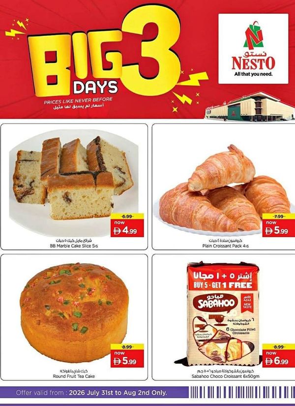 Big 3 Days from Nesto until 2nd August