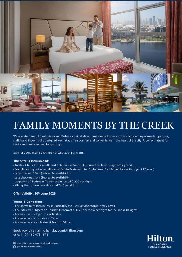 Family Moments By The Creek from West Zone until 30th April