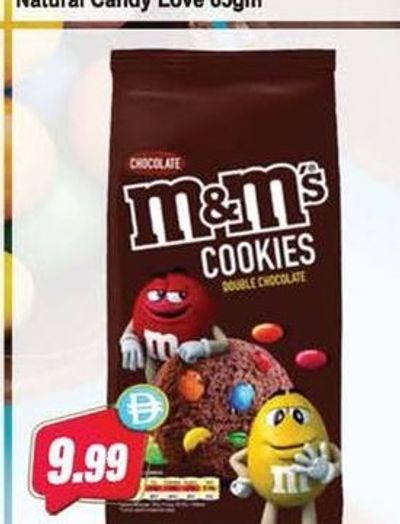 M&M's Cookies Double Chocolate 180gm
