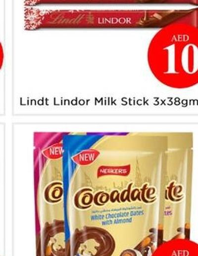 Lindt Lindor Milk Stick 3x38gm