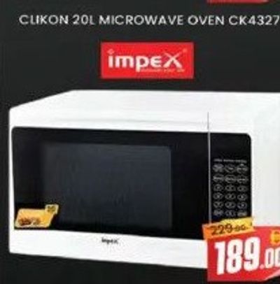 Impex 20L Microwave Oven MOB1010B