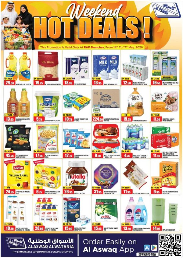 Weekend Hot Deals from RAK National Markets until 17th May
