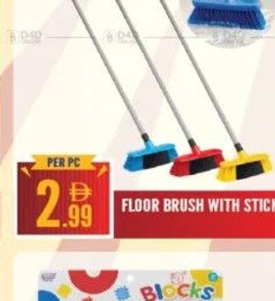 Floor Brush With Stick