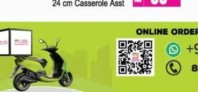 24 cm Casserole Asst