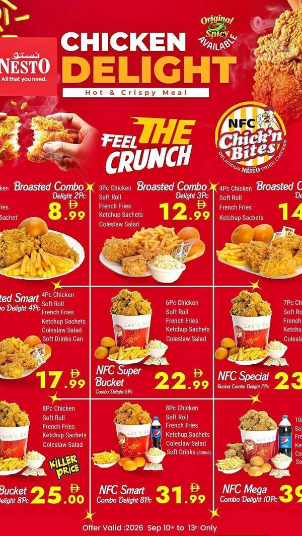 Chicken Delight from Nesto until 13th September