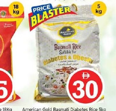 American Gold Basmati Diabetes Rice 5Kg