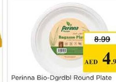 Perinna Bio-Dgrdbl Round Plate 7in 20's
