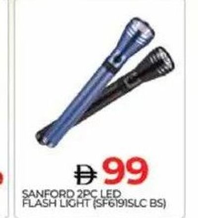 Sanford 2PC LED Flash Light (SF6191SLC BS)