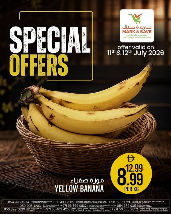 Special Offers from Mark & Save until 12th July