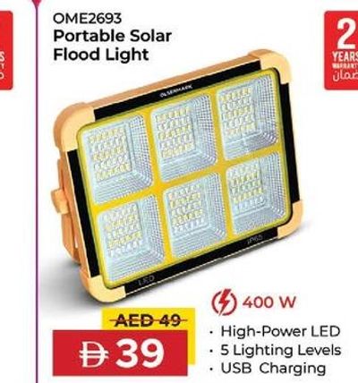 Olsenmark Portable Solar Flood Light 400W