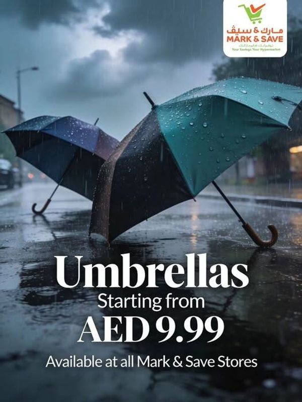 Umbrella Sale from Mark & Save until 31st March