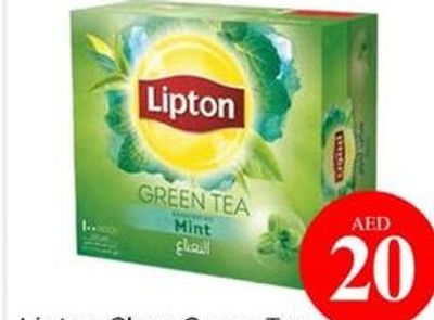 Lipton Clear Green Tea Bag 100'S