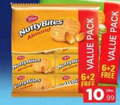 Tiffany Nuttybites Biscuit 8x81gm Asstd