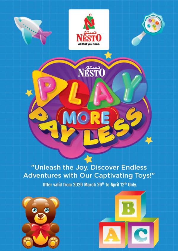 Play More & Pay Less from Nesto until 12th April