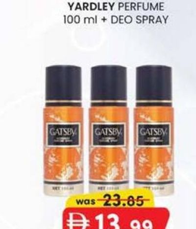 GATSBY DEO SPRAY 150 ml X 3 PCS